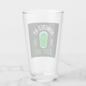 Aangedreven door selderij Juice Glas (Achterkant)