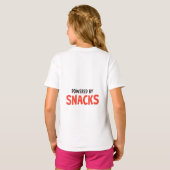 Aangedreven door snacks - Schattige Cartoon Food L T-shirt (Achterkant volledig)