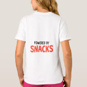 Aangedreven door snacks - Schattige Cartoon Food L T-shirt (Achterkant)