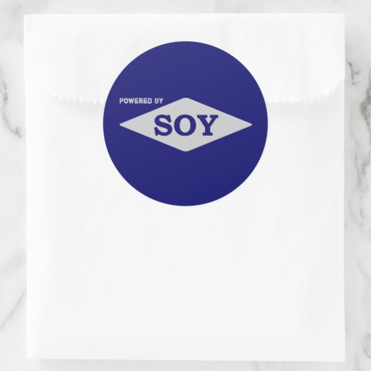 Aangedreven door Soy sticker (Tas)