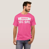 Aangedreven door spek ei en kaas zout peper ketchu t-shirt (Voorkant volledig)