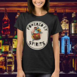 Aangedreven door Spirits Skull Bottle T-shirt