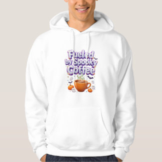 Aangedreven door Spooky Coffee Halloween Hoodie