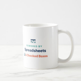 Aangedreven door Spreadsheets en aangevinkte vakje Koffiemok