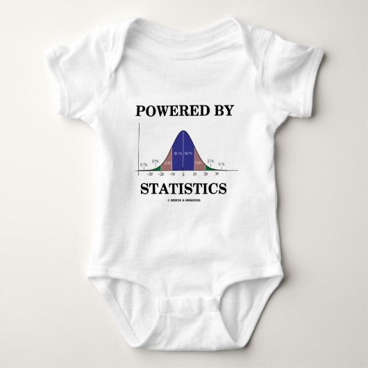 Aangedreven door statistieken (Stats Humor) Romper (Voorkant)