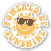 Aangedreven door Sunshine Happy Fun Summer Vacatio Sticker (Voorkant)