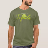 Aangedreven door Tequila Lime Groene Grappige Fees T-shirt (Voorkant)