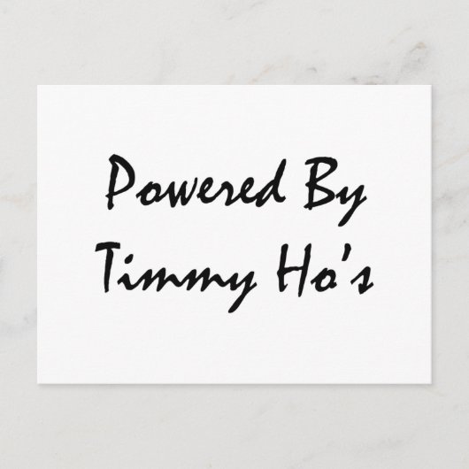 Aangedreven door tijden briefkaart (Voorkant)