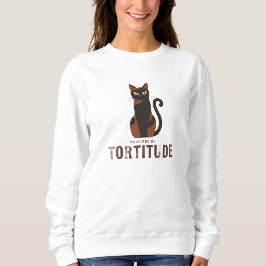 Aangedreven door Tortitude Funny Cat Grafisch Trui (Voorkant)