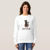 Aangedreven door Tortitude Funny Cat Grafisch Trui (Voorkant volledig)