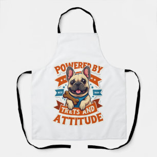 Aangedreven Door Treats En Attitude Franse Bulldog Schort