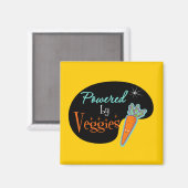 Aangedreven door Veggies Magneet (Voorkant / Achterkant)