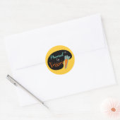 Aangedreven door Veggies Ronde Sticker (Envelop)