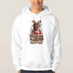Aangedreven Door Warme Chocolademelk En Puppyshake Hoodie