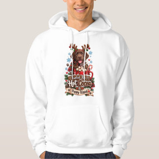 Aangedreven Door Warme Chocolademelk En Puppyshake Hoodie
