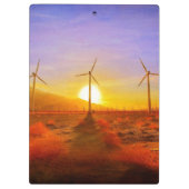 Aangedreven door wind klembord (Achterkant)