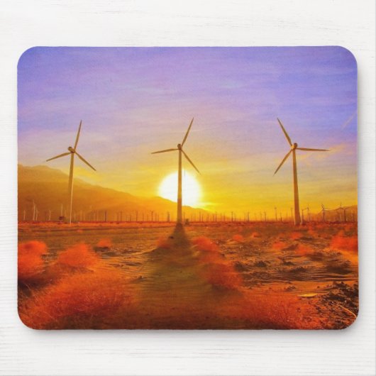 Aangedreven door wind muismat (Voorkant)