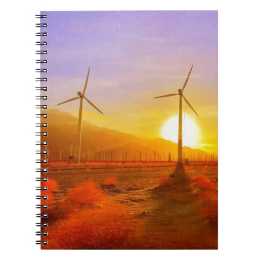 Aangedreven door wind notitieboek (Voorkant)