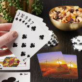 Aangedreven door wind pokerkaarten (Insitu)