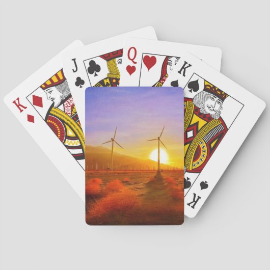Aangedreven door wind pokerkaarten (Achterkant)