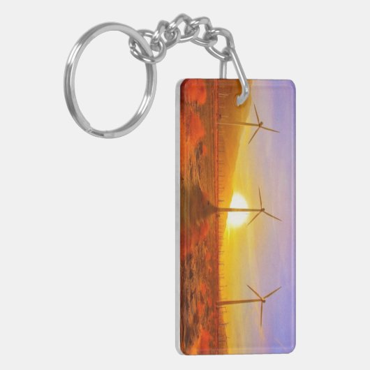 Aangedreven door wind sleutelhanger (Voorkant Links)