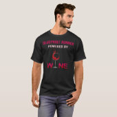 Aangedreven door Wine Blueprint Runner T-shirt (Voorkant volledig)