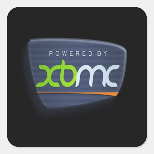 Aangedreven door XBMC-stickers Vierkante Sticker (Voorkant)