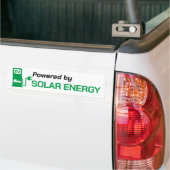 Aangedreven door zonne-energie Bumperstickers (Op Truck)