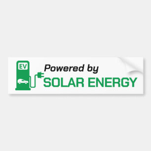 Aangedreven door zonne-energie Bumperstickers