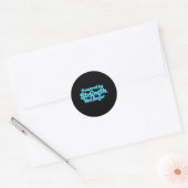 Aangedreven Grafisch Ronde Sticker (Envelop)