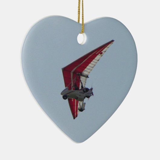 Aangedreven hang glider keramisch ornament (Rechts)