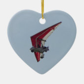 Aangedreven hang glider keramisch ornament (Voorkant)