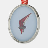Aangedreven hang glider metalen ornament (Links)