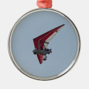 Aangedreven hang glider metalen ornament