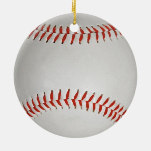 Aangedreven honkbal keramisch ornament (Achterkant)