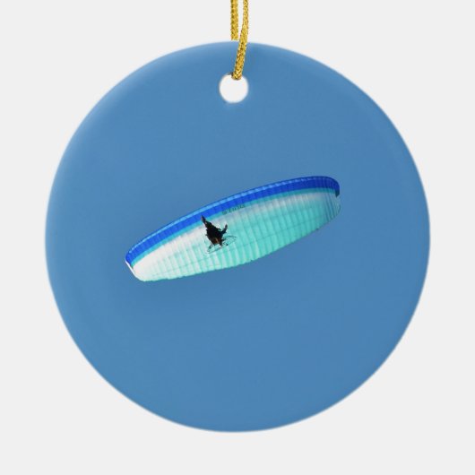 Aangedreven Paraglider Keramisch Ornament (Voorkant)