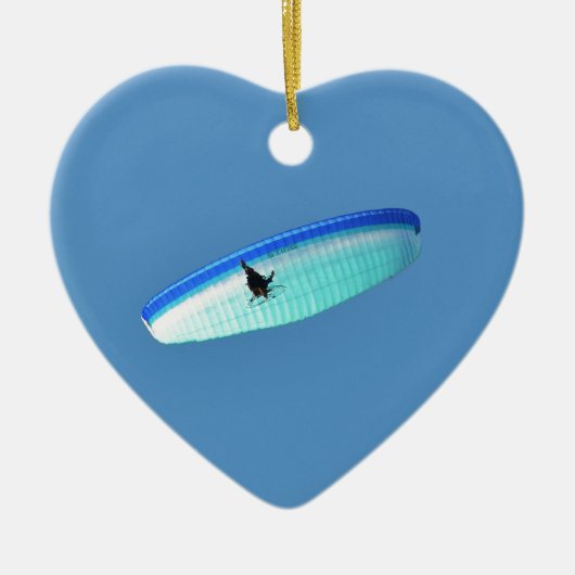 Aangedreven Paraglider Keramisch Ornament (Voorkant)