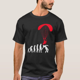 Aangedreven Paramotor Grappig Paragliding Evolutie T-shirt