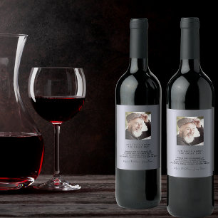 Aangeeffoto's op Birthday: leuke feiten bio zilver Wijn Etiket