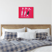 Aangeklede eenden canvas afdruk (Insitu (Slaapkamer))