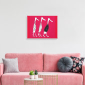 Aangeklede eenden canvas afdruk (Insitu (Woonkamer))