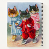Aangeklede kittens in de regen in 1930 notitieboek (Achterkant)