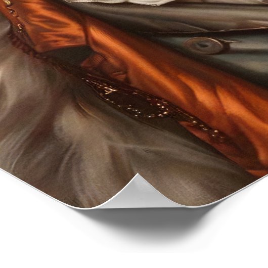 Aangeklede Prints, Royal Siberian Husky Poster (Hoek)