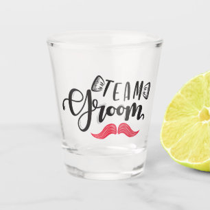 Aangekleed voor Team Bruidegom! Shot Glas