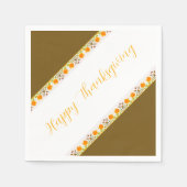 Aangeklonken met Oranje patroonluiers Servet (Voorkant)