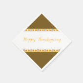 Aangeklonken met Oranje patroonluiers Servet (Hoek)