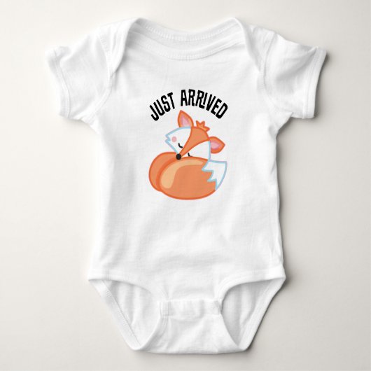 Aangekomen met een Baby Fox Baby T-shirt (Voorkant)