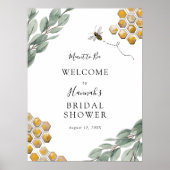 Aangekomen om bij te zijn Eucalyptus Bruiloft Uitn Poster (Voorkant)