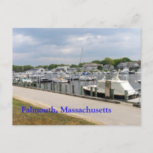 Aangelegde boten in Falmouth Massachusetts Briefkaart