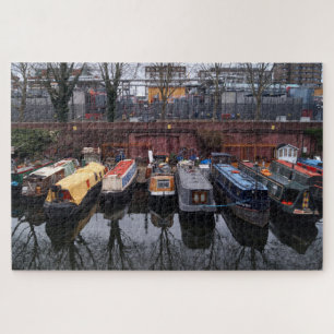 Aangelegde smalbootreflectie Little Venice Londen Legpuzzel